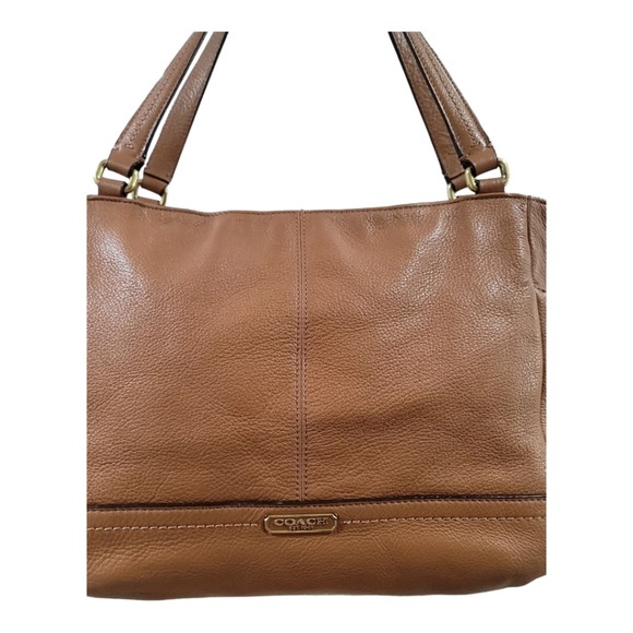 Coach Park Saddle Brown Carrie Tote - Picture 3 of 10